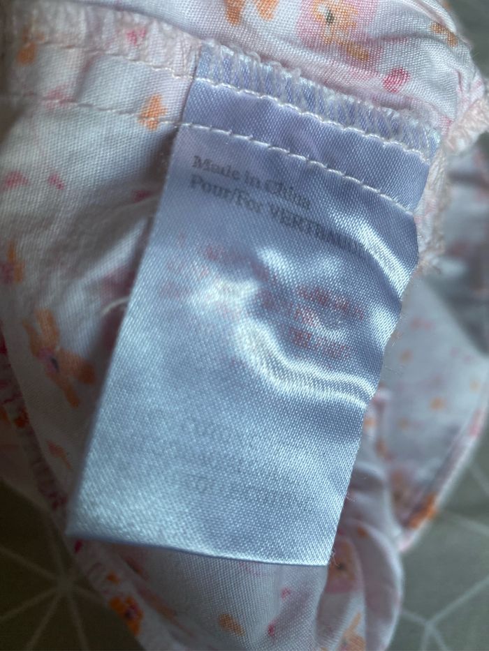 Robe fleurie à volants boutons papillon 3 mois Vert baudet - photo numéro 4