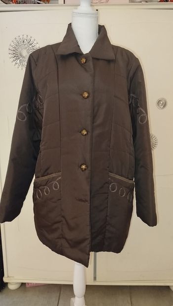 Veste matelassée marron Claire d'Orane