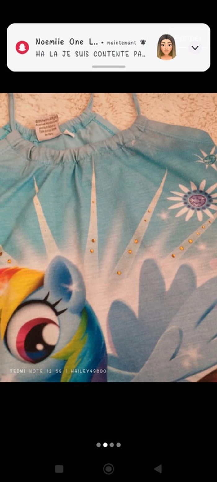 Chemise de nuit My little Pony taille 8 ans - photo numéro 2