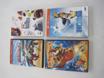 Lot de DVD films d'animation ou dessins animés comme neufs