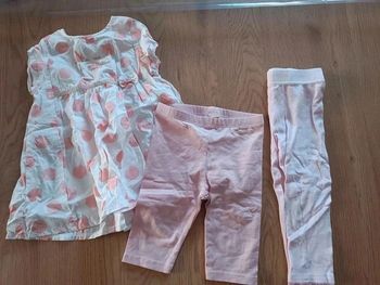 Ensemble absorba tunique + legging + un legging Zeeman 18mois