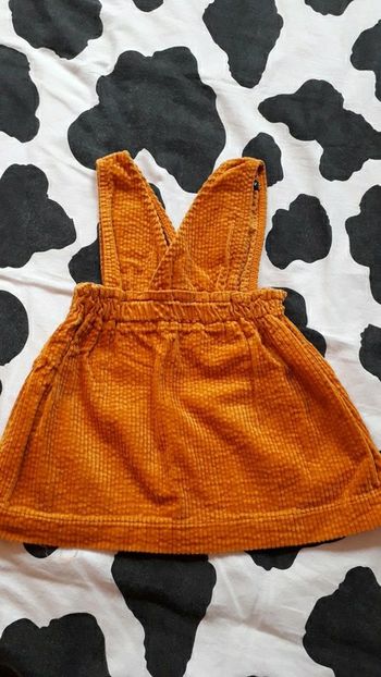 Robe velours côtelé moutarde, 12 mois