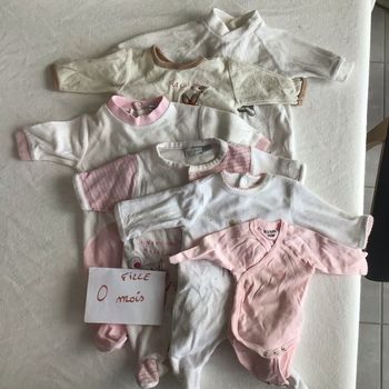 5 pyjamas 0 mois et un body