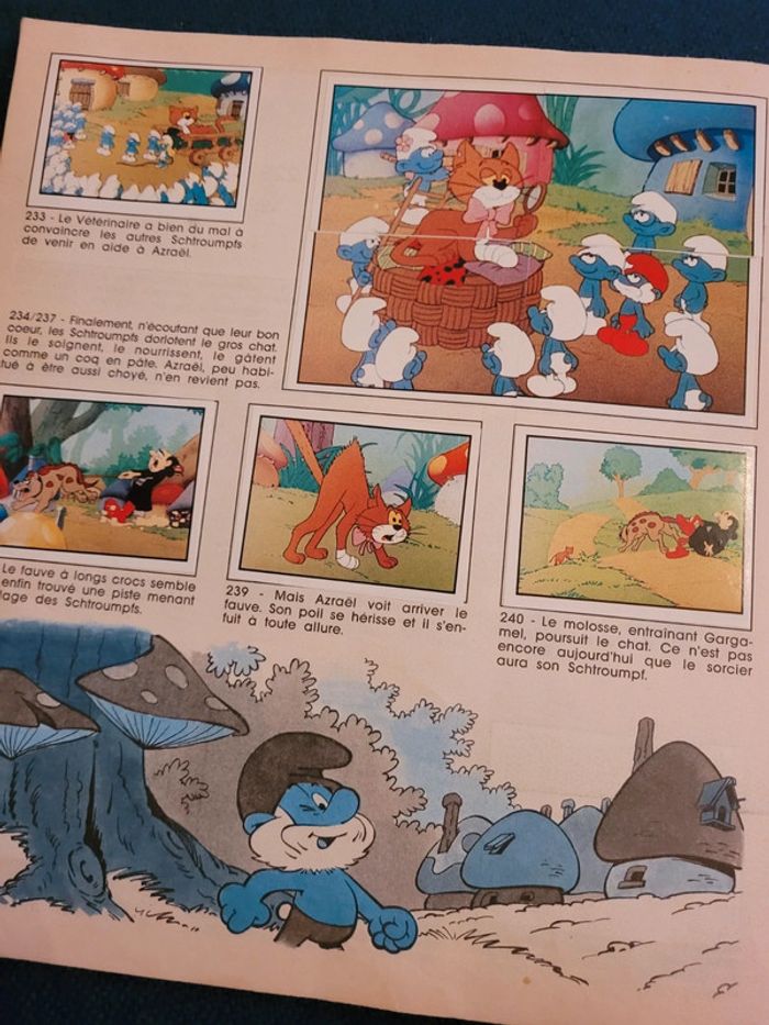 1985 Album Panini ancien livre La Parade des Schtroumpfs complet stickers autocollants collection - photo numéro 10