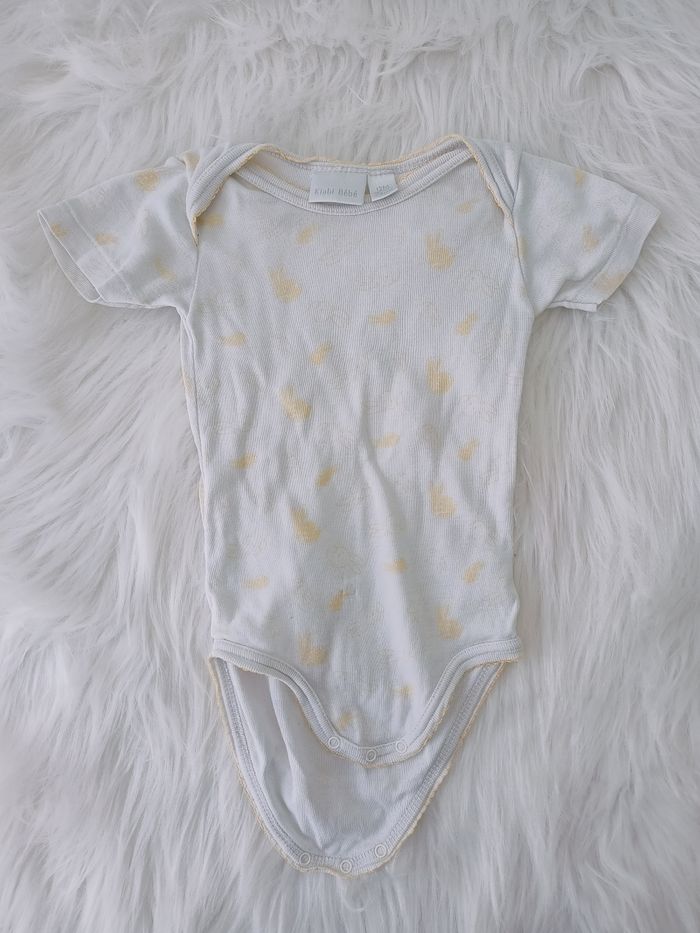 Lot de 3 body manches courtes 12 mois-74cm - photo numéro 2