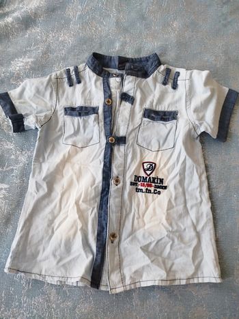 Chemise garçon manche courte