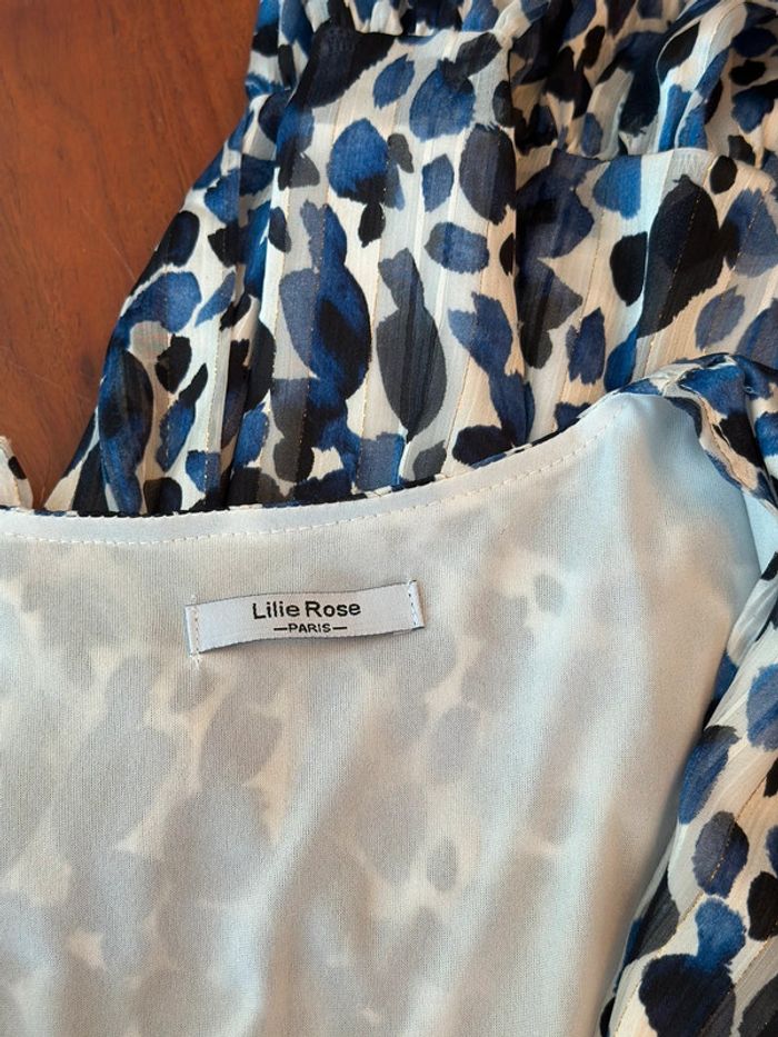 Robe imprimé léopard bleu Lilie Rose – Taille 36 - photo numéro 6