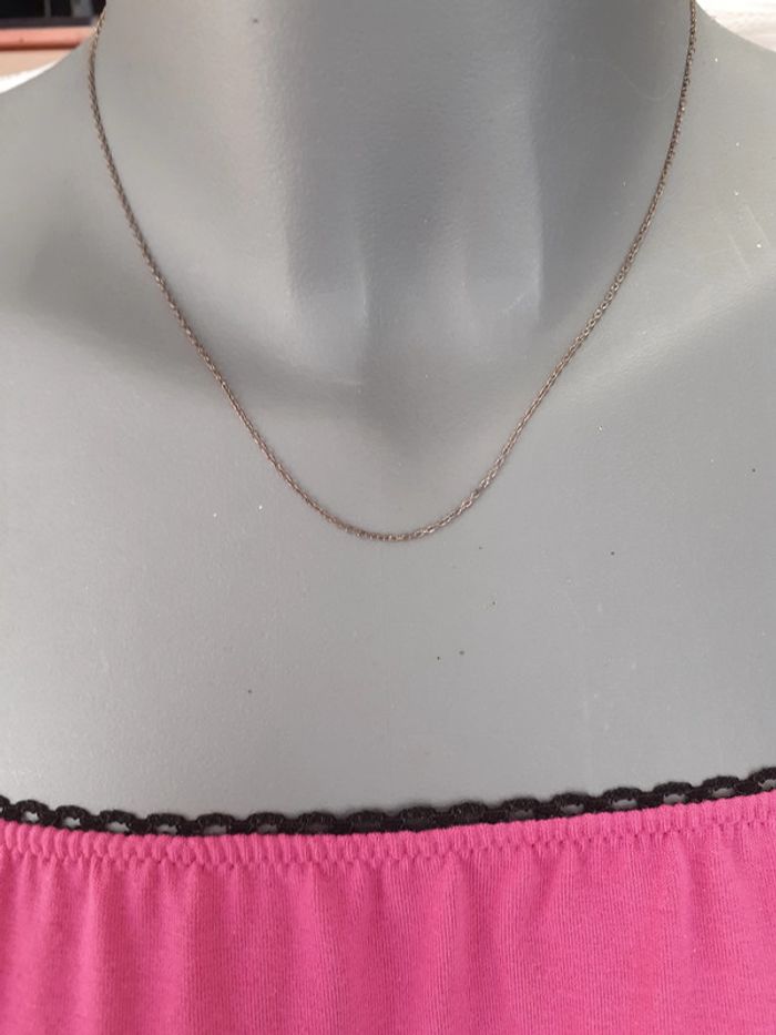 Chaîne plaqué or 45 cm