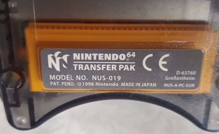 Transfer Pack Original NUS-019 Contrôleur Adaptateur pour Nintendo 64/Gameboy - photo numéro 3