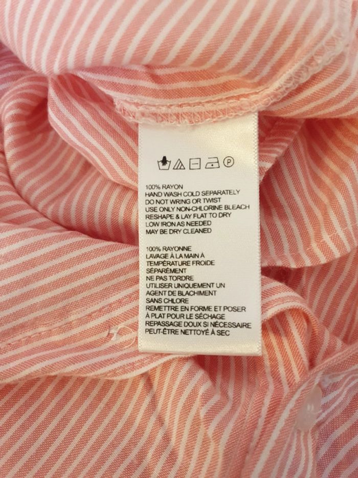 Robe d'été saumon fines rayures blanches - photo numéro 4