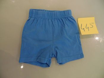 short 18 mois zeeman bleu