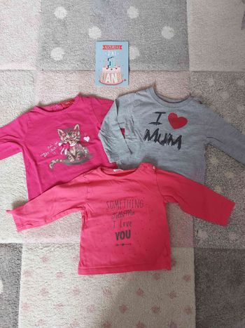 Lot 3 tee-shirt 12 mois