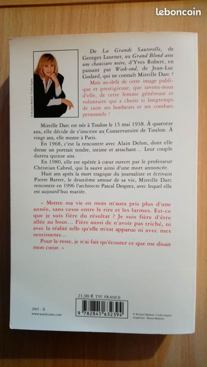 Mireille Darc "Tant que battra mon coeur" - photo numéro 2