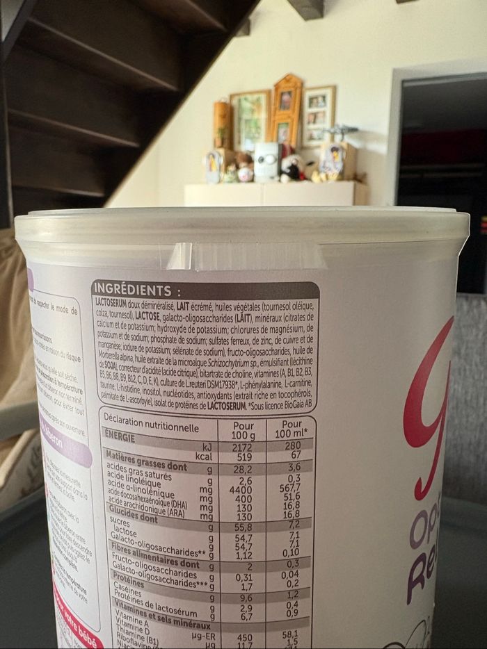 Lait guigoz 1 er âge - photo numéro 2