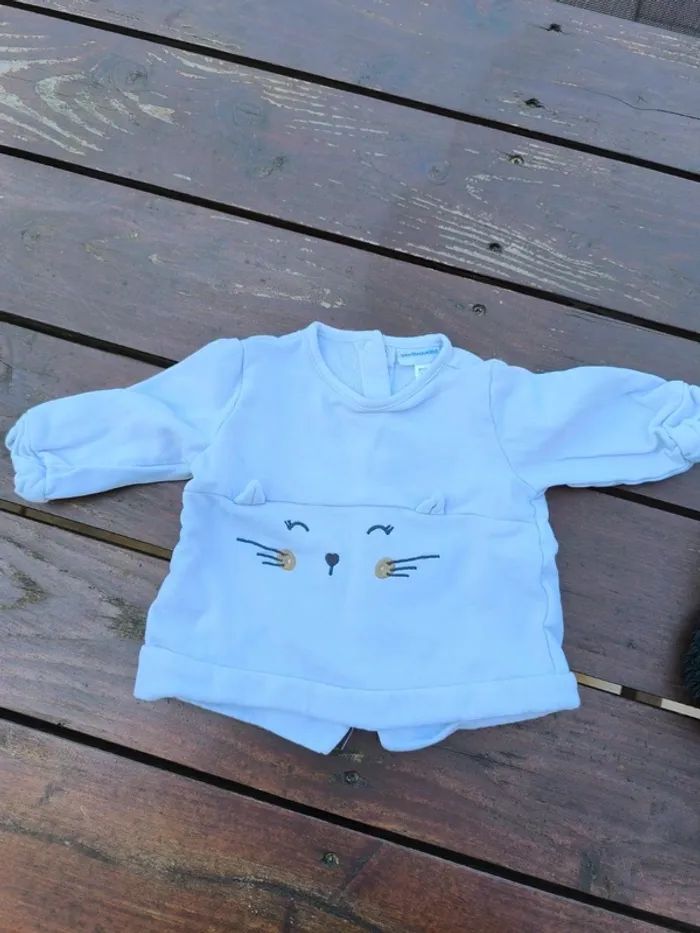 Sweat manches longues fille 6 mois
