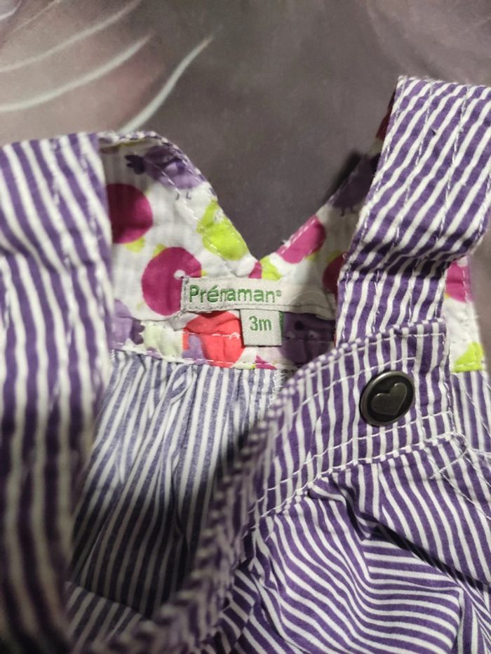 Ensemble robe et salopette 3 mois. - photo numéro 4