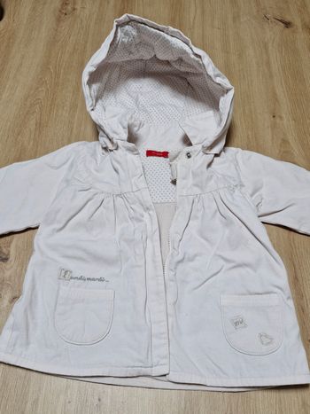 Manteau zippé hiver fille 18 mois Couleur rose clair