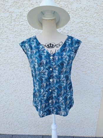 Chemiser blouse sans manche It hippie t. S