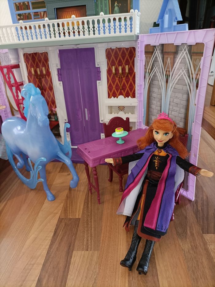 Château Arendelle Reine des Neiges - Elsa +Anna +Olaf +Nok - photo numéro 3