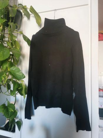 Pull col roulé noir amisu