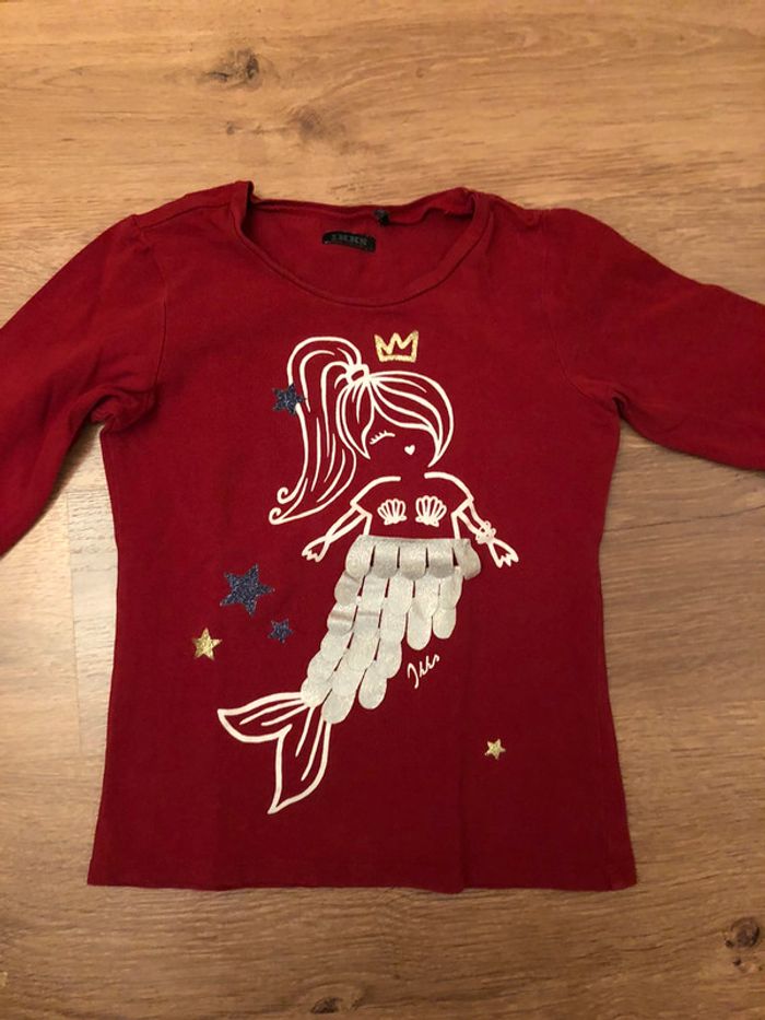 Tee-Shirt manches longues fille sirène Ikks 6 ans