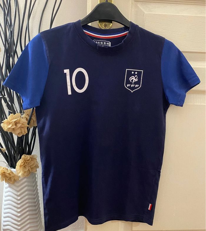 T-shirt FFF Foot Mbappé Taille 12 ans - photo numéro 10