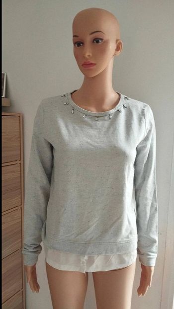 Pull gris taille s Pimkie effet chemise