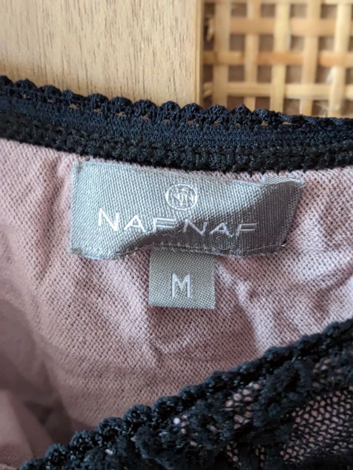 T-shirt 3/4 NAF NAF (noir), M / 38 / 10 - photo numéro 3