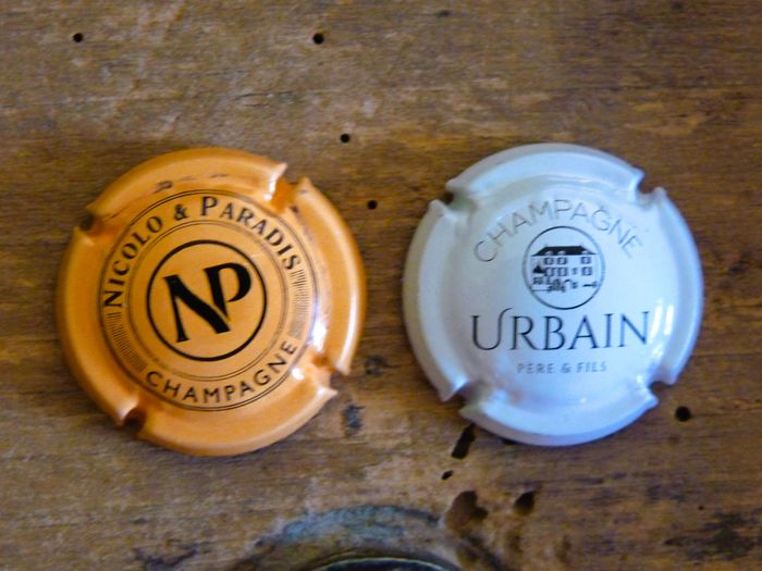Plaque muselet champagne maison urbain nicolo paradis collection  vin cuisine - photo numéro 2
