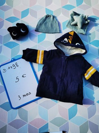 D1198 - blouson polaire garçon 3 mois