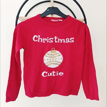 7-8 ans pull de Noël