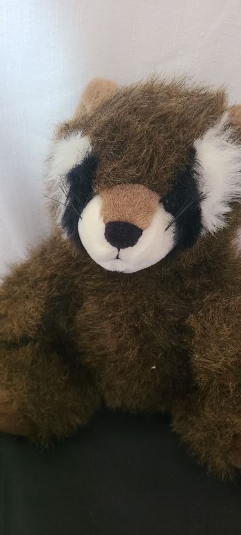 peluche vintage raton laveur