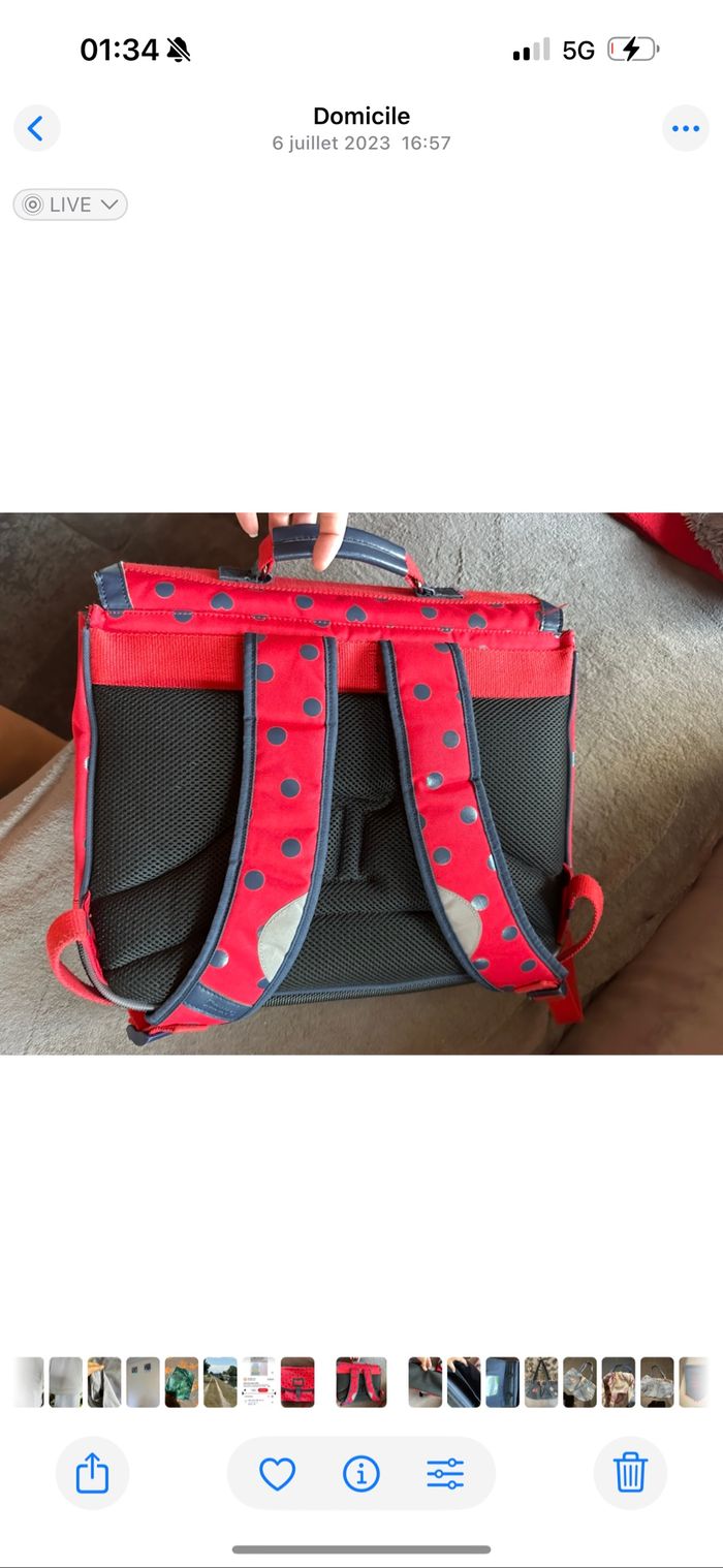 Sac cartable tann’s - photo numéro 2