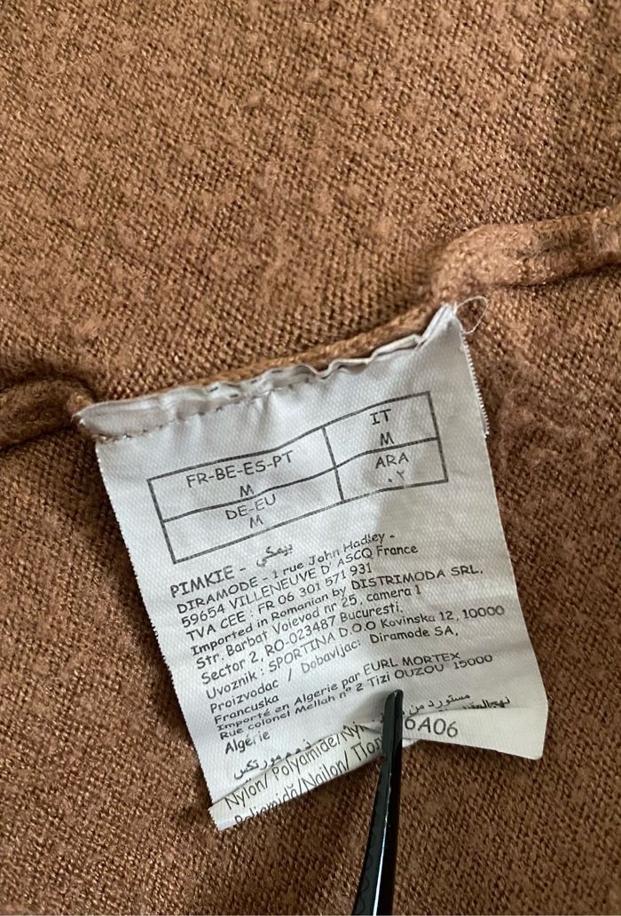 Pull col v marron pimkie - photo numéro 5