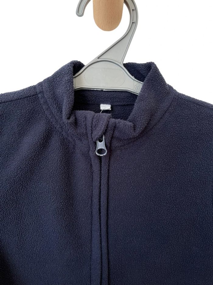 Veste zippée polaire bleu marine - taille 3-4 ans - photo numéro 2