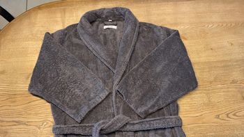 Peignoir homme gris foncé