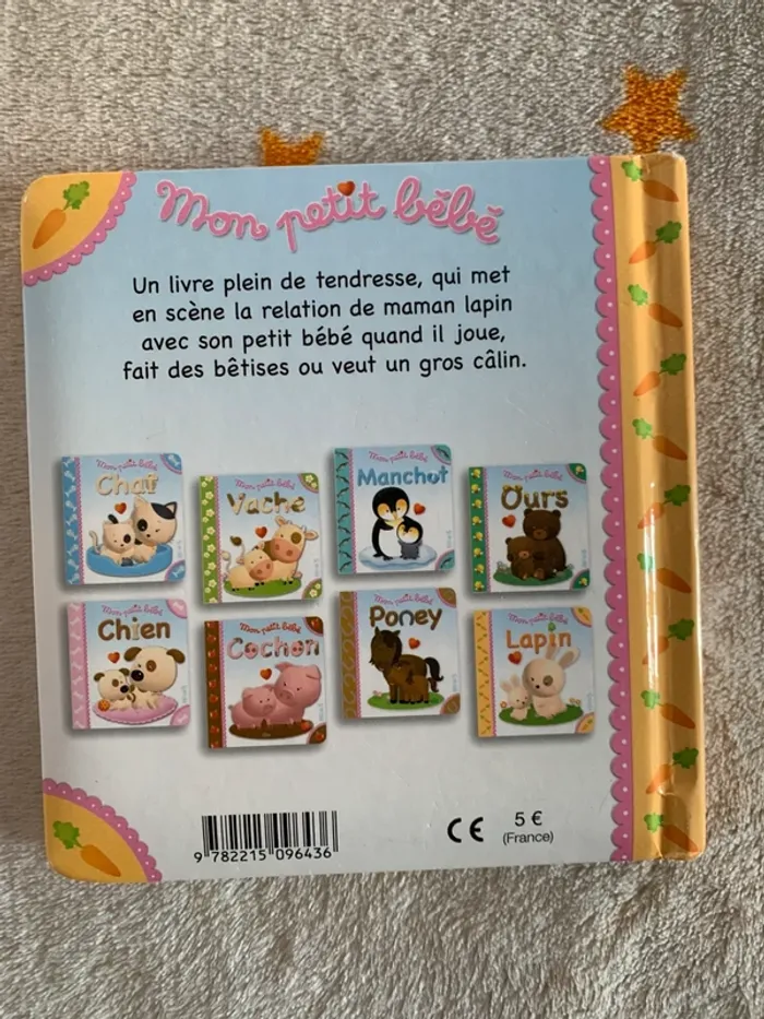 Mon Petit Bébé Lapin – Livre bébé cartonné Fleurus – Tendresse dès 1 an - photo numéro 3