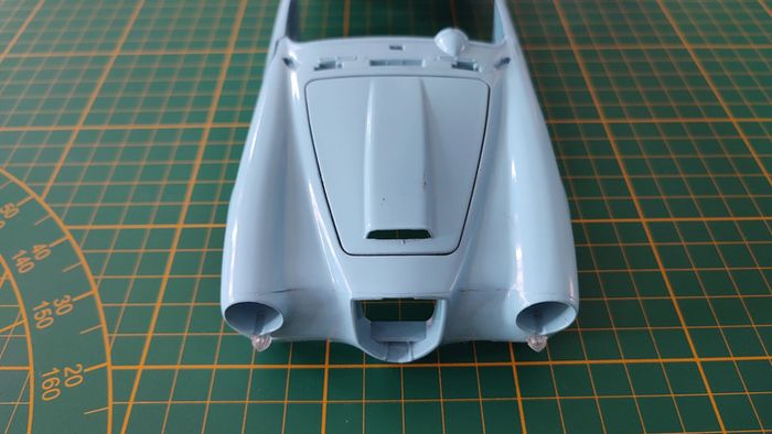 Carcasse carrosserie bleu miniature Bburago Burago Lancia Aurelia B24 Spider 1955 1/18 1/18e #B87 - photo numéro 2