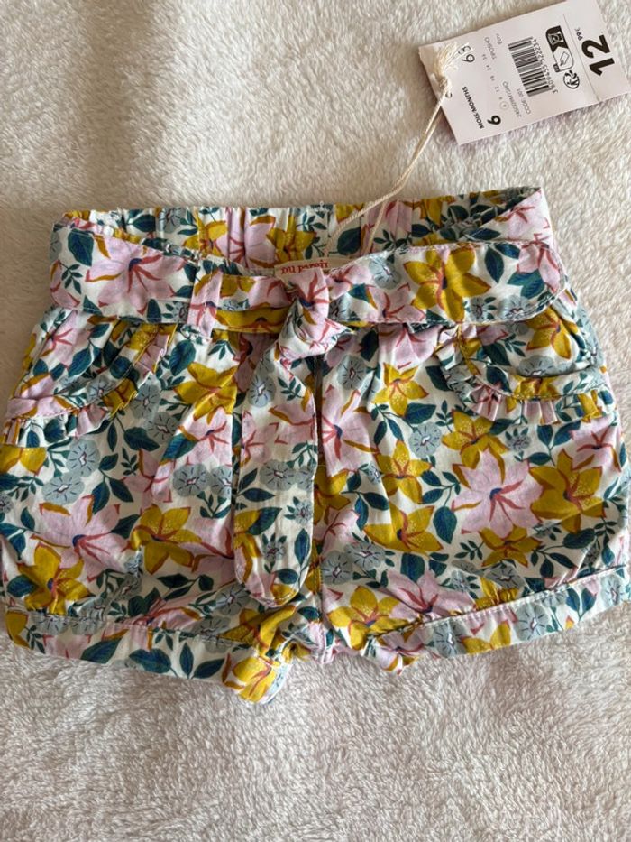 Short fleuri bébé Du Pareil Au Même – 6 mois - photo numéro 3