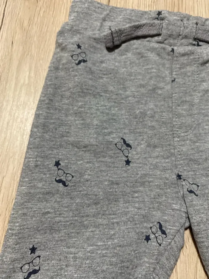 Pantalon style jogging gris bébé garçon 6 mois boîte à malices - photo numéro 3