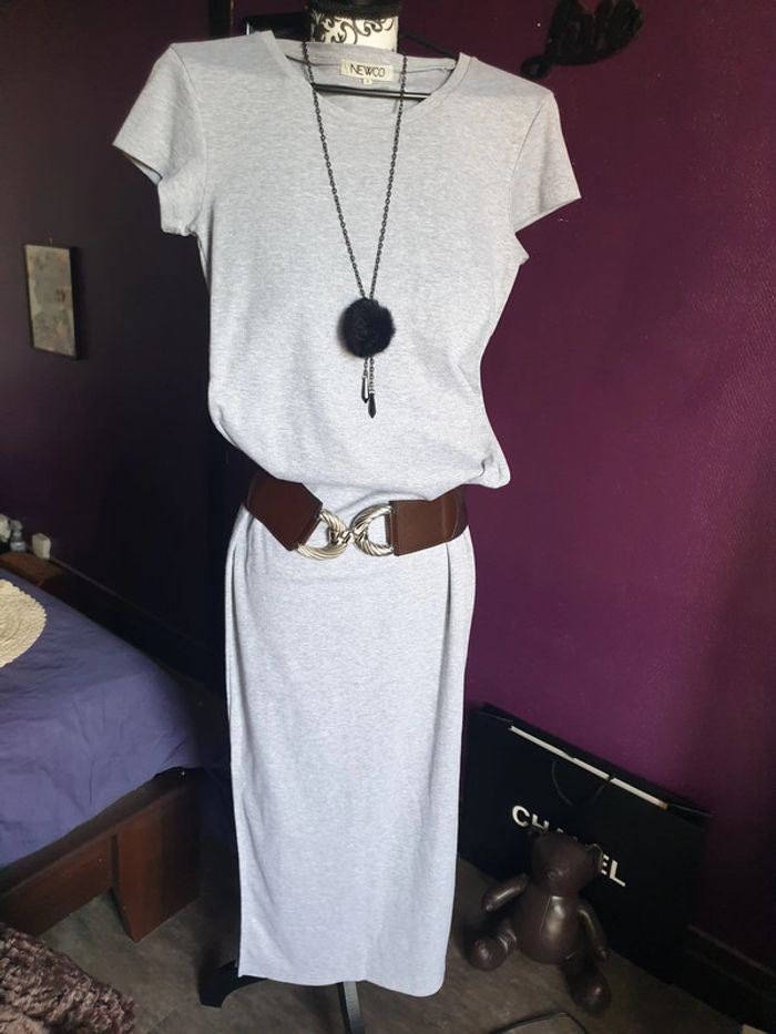 Robe longue grise - photo numéro 4