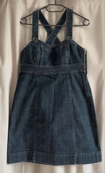 Robe en jean à bretelles