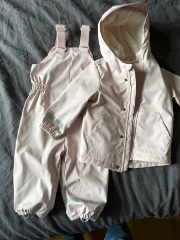 Ensemble salopette manteau imperméable