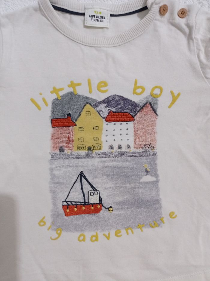 Polo crème marque tape à l'oeil 23 mois 86 cm - photo numéro 5