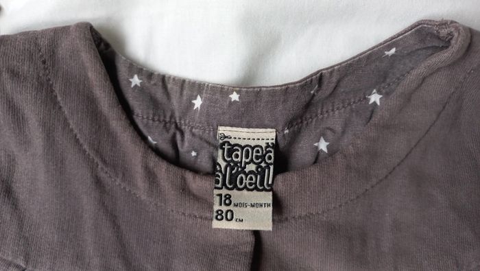 Gilet gris à pressions - photo numéro 2