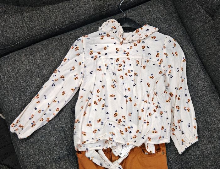 Ensemble chemise et pantalon fille lulu castagnette - photo numéro 2