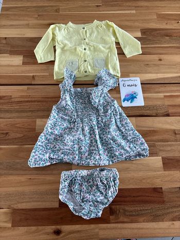 Ensemble gilet robe culotte boomer