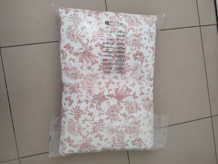 Tour de lit toile de Jouy rose tartine et chocolat neuf - photo numéro 3