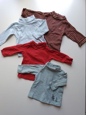 Lot de 4 sous pulls/ tee-shirt bébé fille 6 mois  Sergent Major