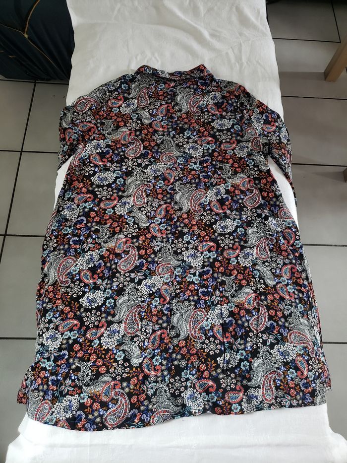 Robe manches 3/4 à motifs - photo numéro 4